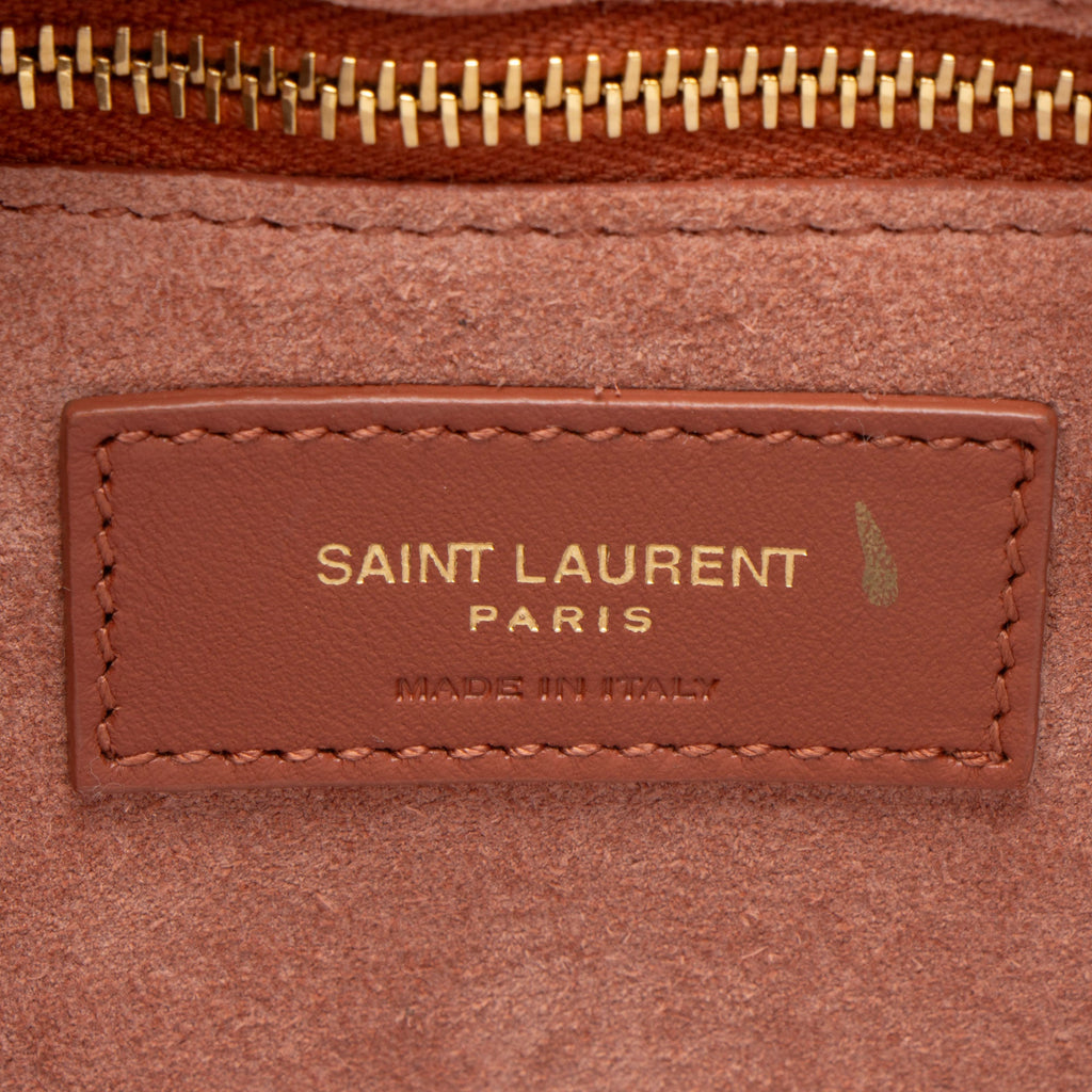 Saint Laurent Patent Leather Monogram Le 5 A 7 Hobo