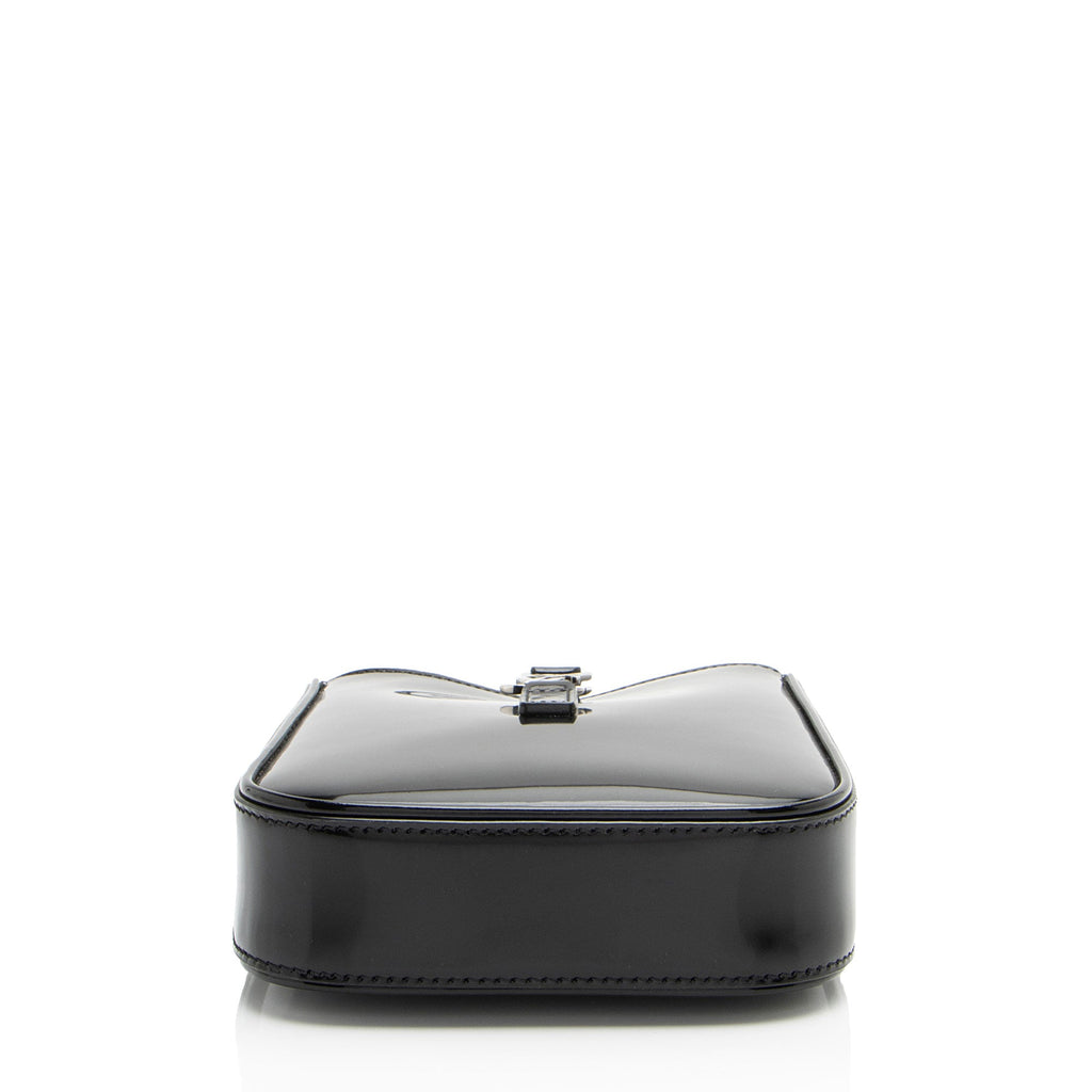 Saint Laurent Patent Leather Monogram Le 5 A 7 Vertical Mini Crossbodyy