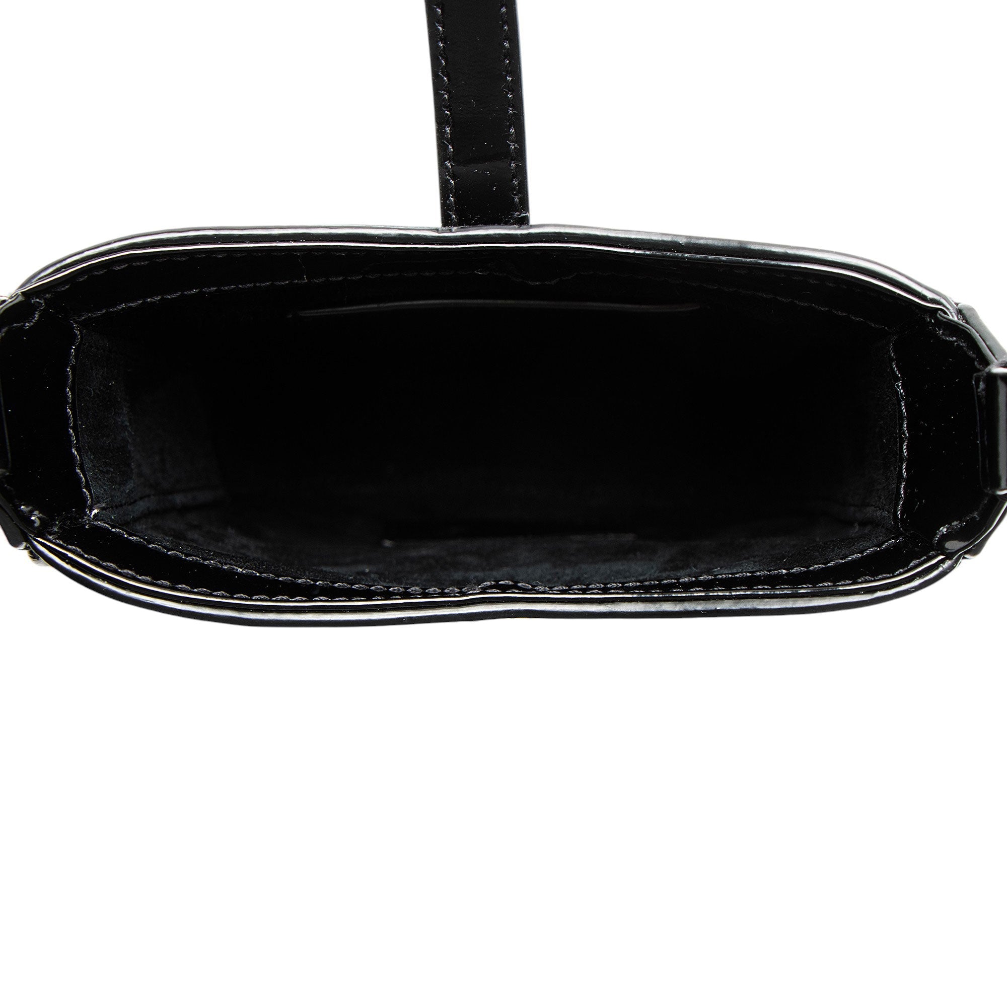 Saint Laurent Patent Leather Monogram Le 5 A 7 Vertical Mini Crossbodyy