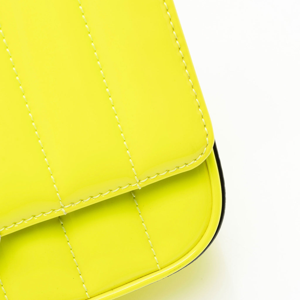 Saint Laurent Patent Leather Monogram Vicky Small Shoulder Bag