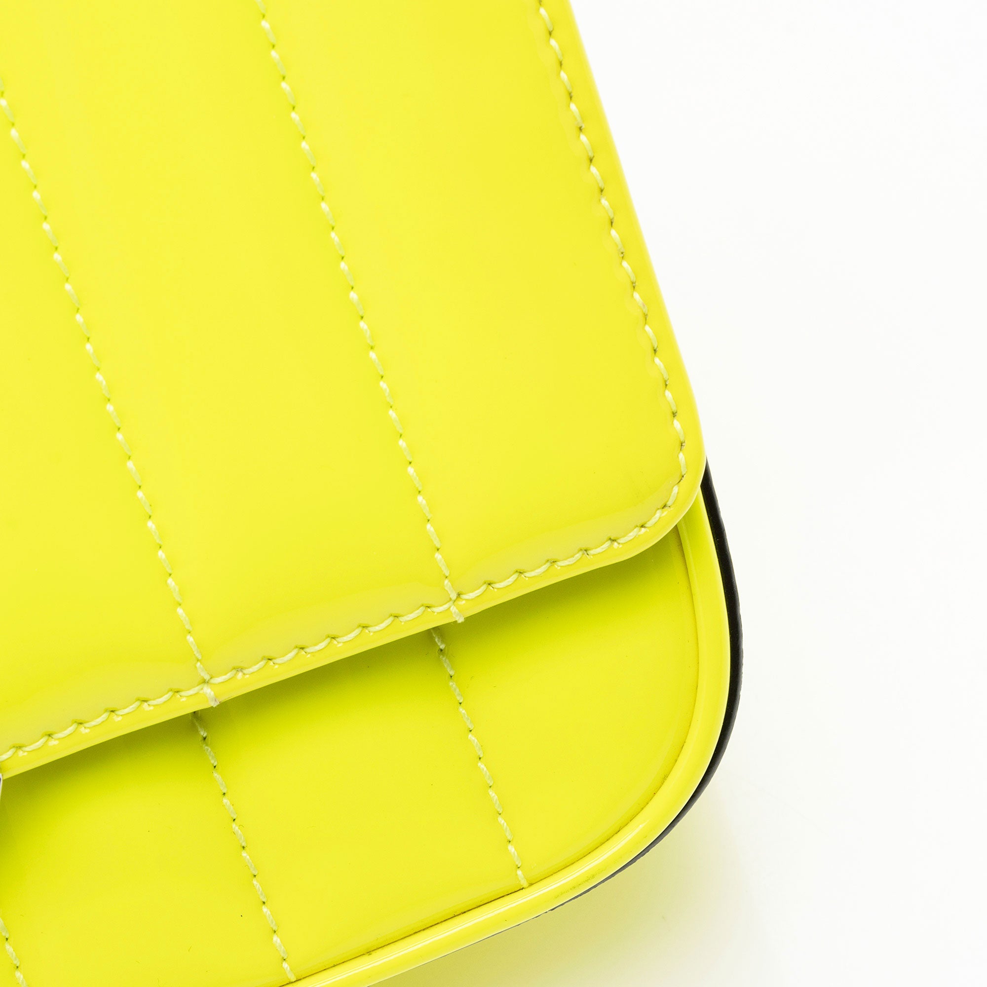 Saint Laurent Patent Leather Monogram Vicky Small Shoulder Bag