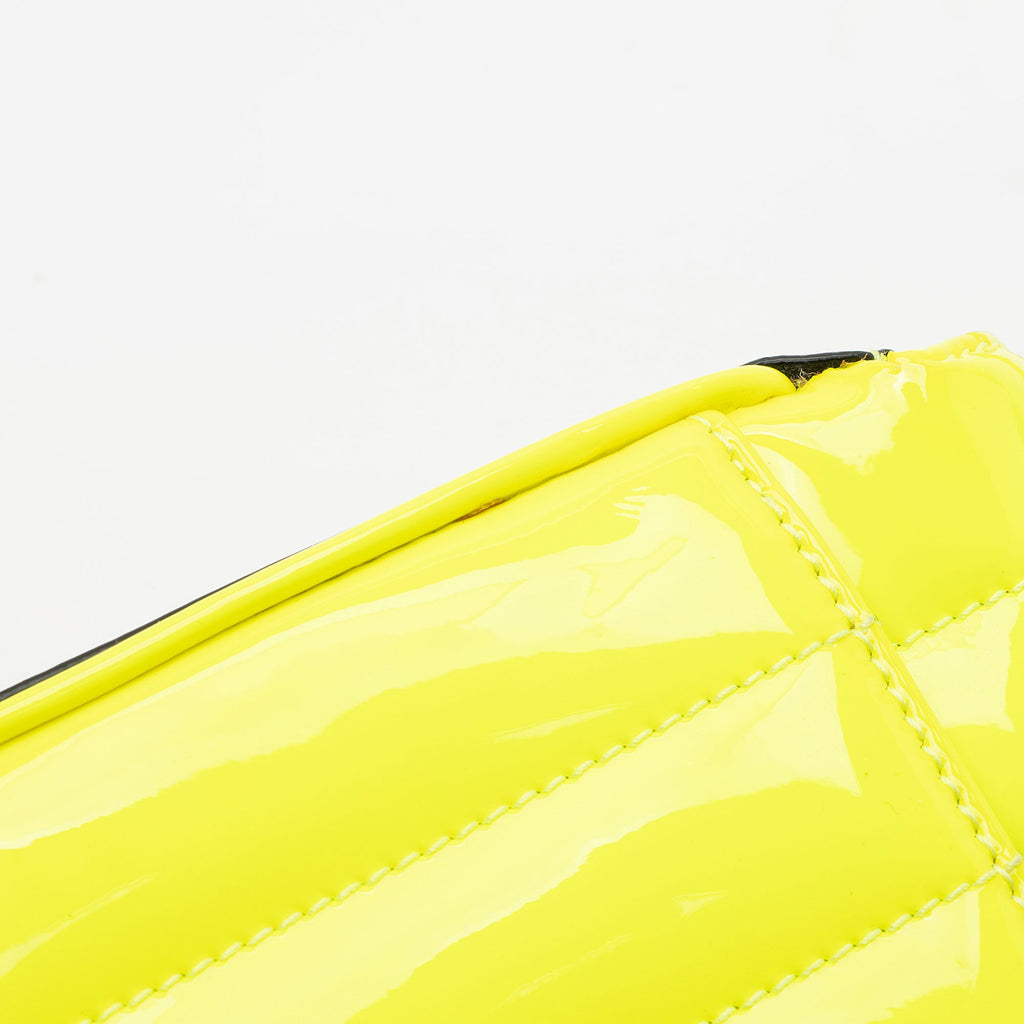 Saint Laurent Patent Leather Monogram Vicky Small Shoulder Bag