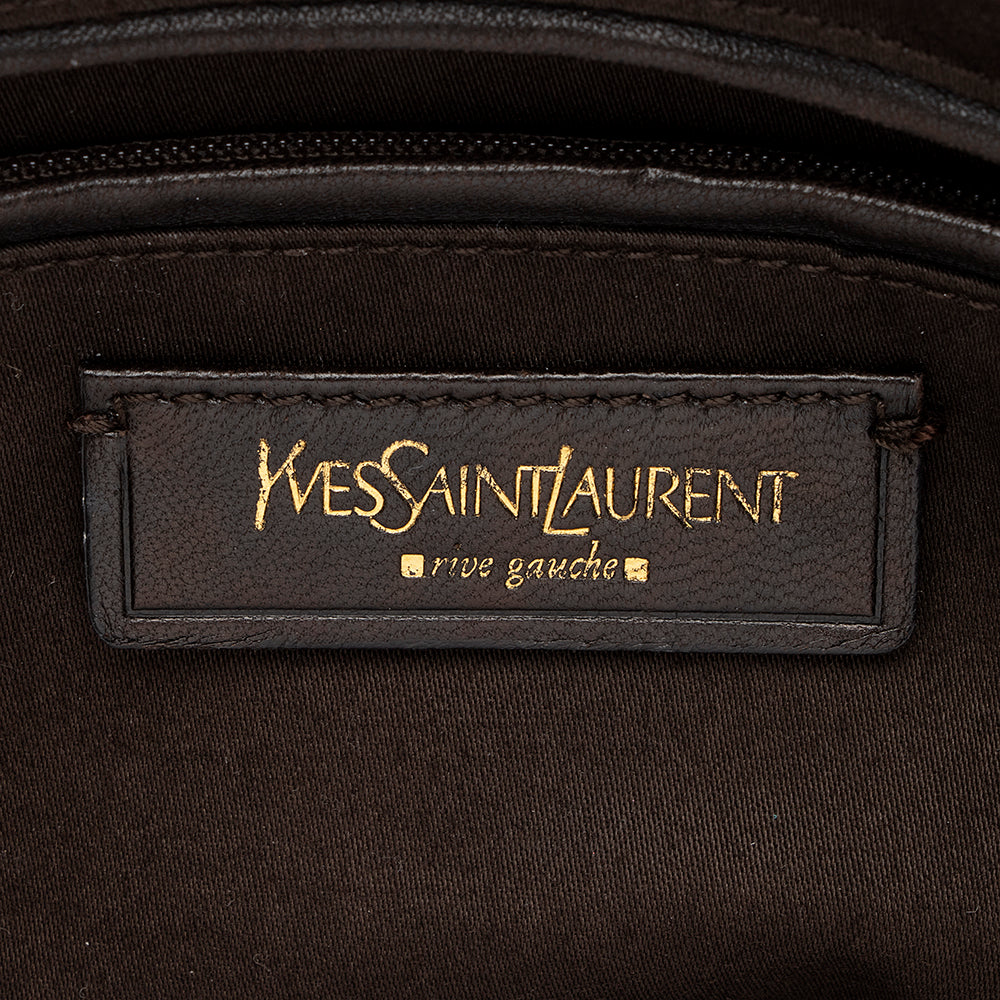 Saint Laurent Patent Leather Muse Large Satchel (SHF-19843)