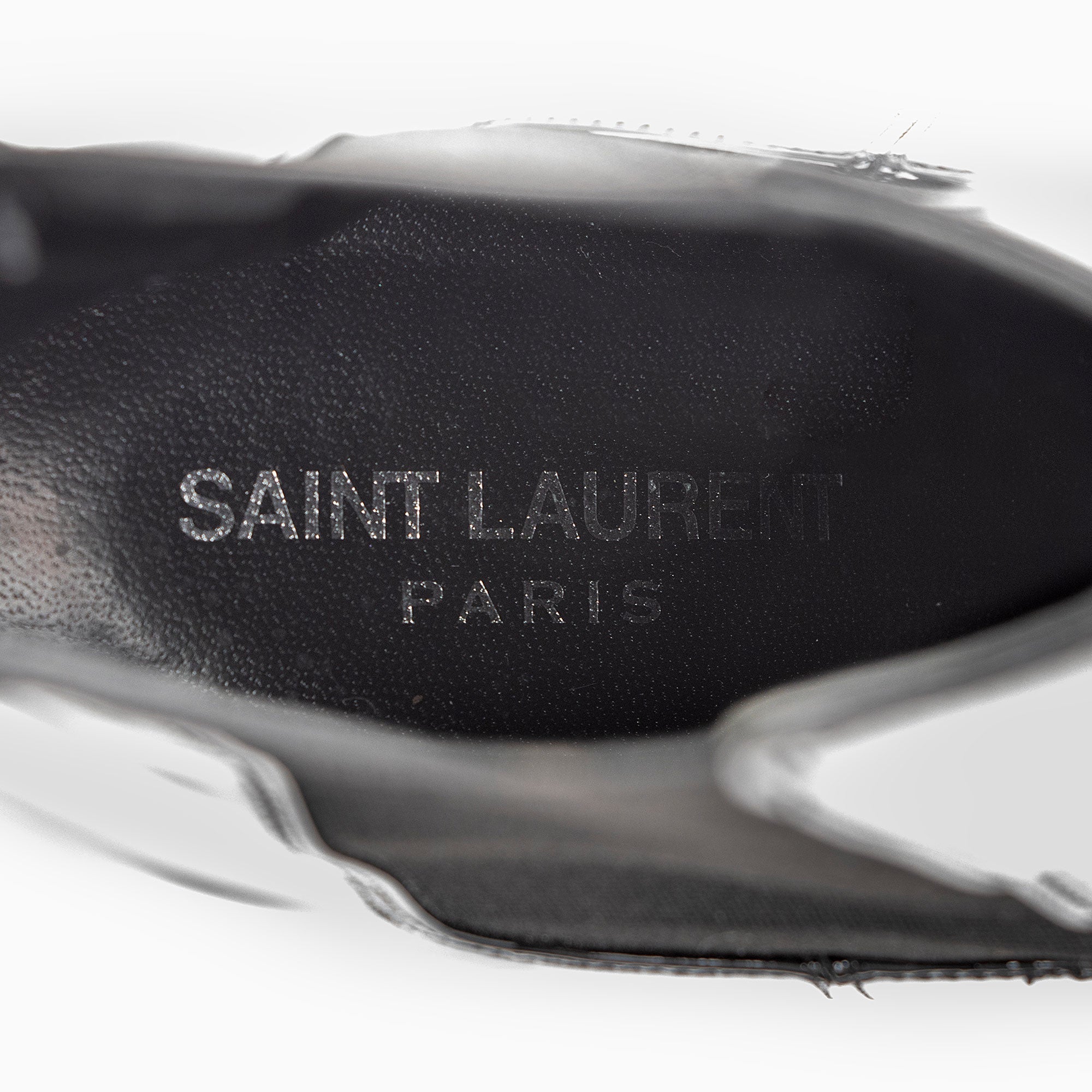 Saint Laurent Patent Leather Opyum Boots - Size 7.5 / 37.5