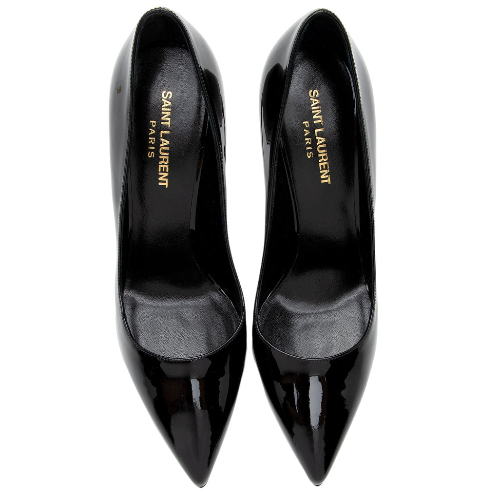 Saint Laurent Patent Leather Paris Pumps - Size 8.5 / 38.5 (SHF-fCSL0z)