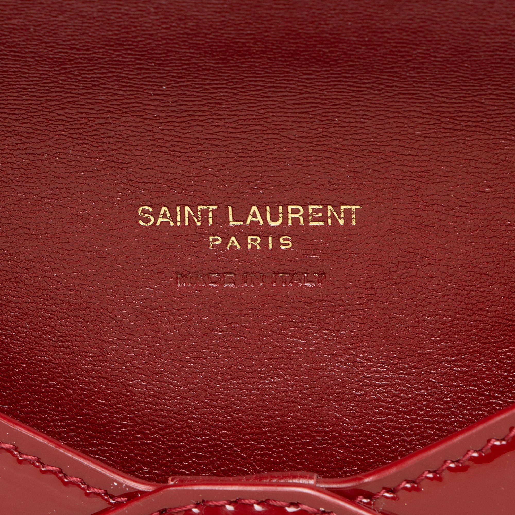Saint Laurent Patent Leather Envelope Pouch
