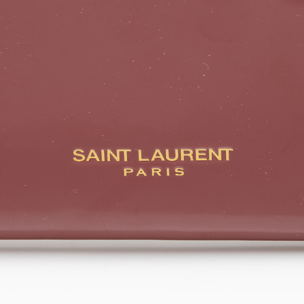 Saint Laurent Patent Leather Envelope Pouch