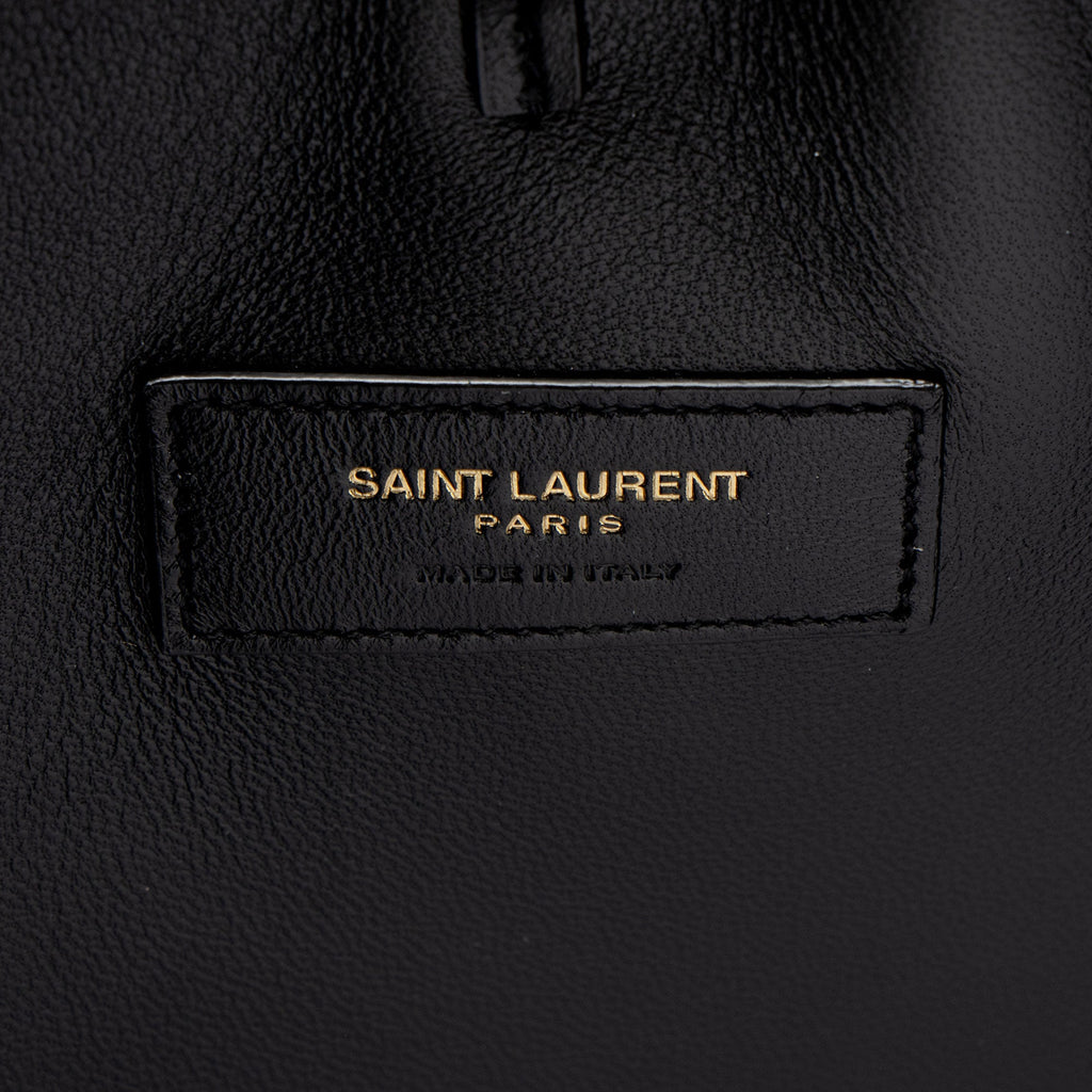 Saint Laurent Patent Leather Rendez-Vous Hobo