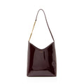 Saint Laurent Patent Leather Rendez-Vouz Medium Hobo