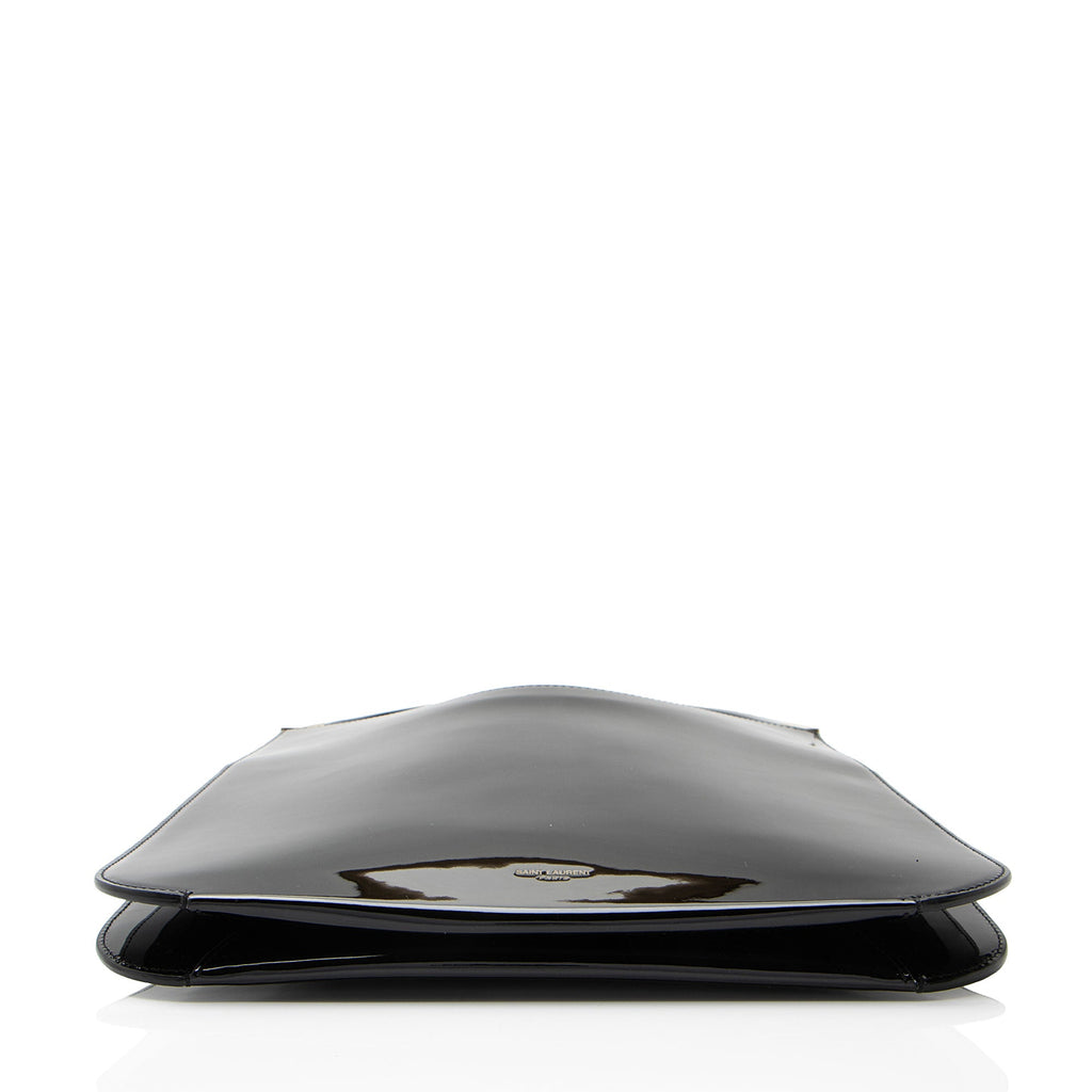 Saint Laurent Patent Leather Sadie Shoulder Bag