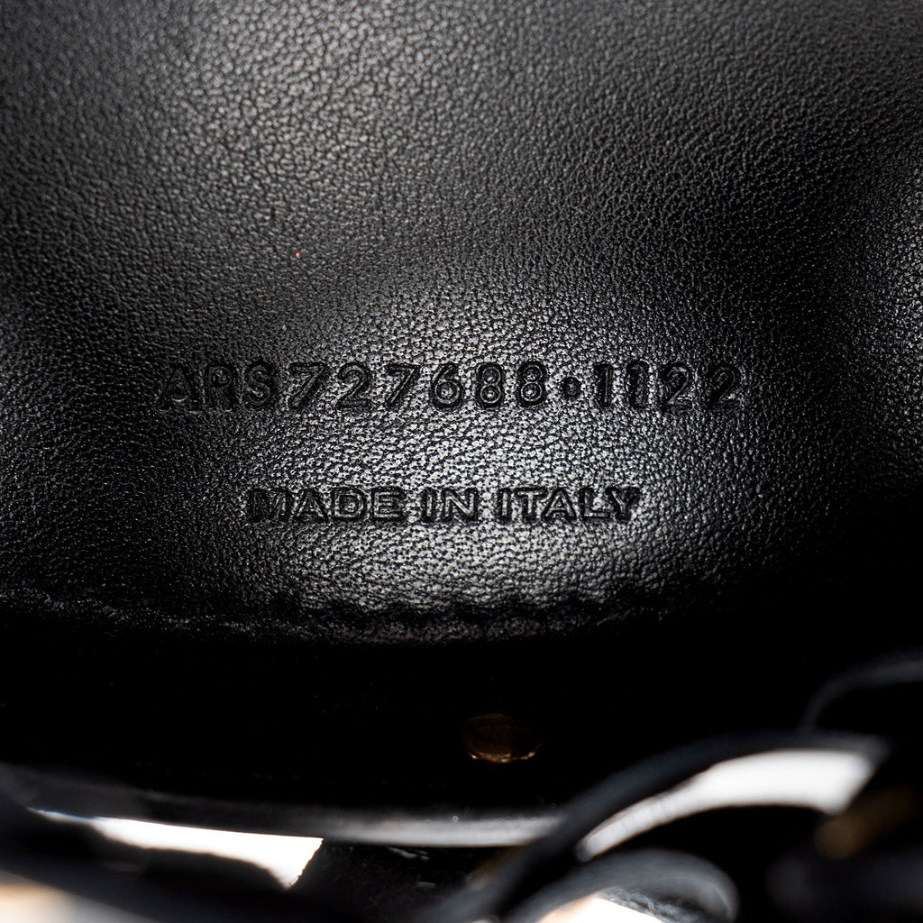 Saint Laurent Patent Leather Studded Seau Coeur Bucket Bag