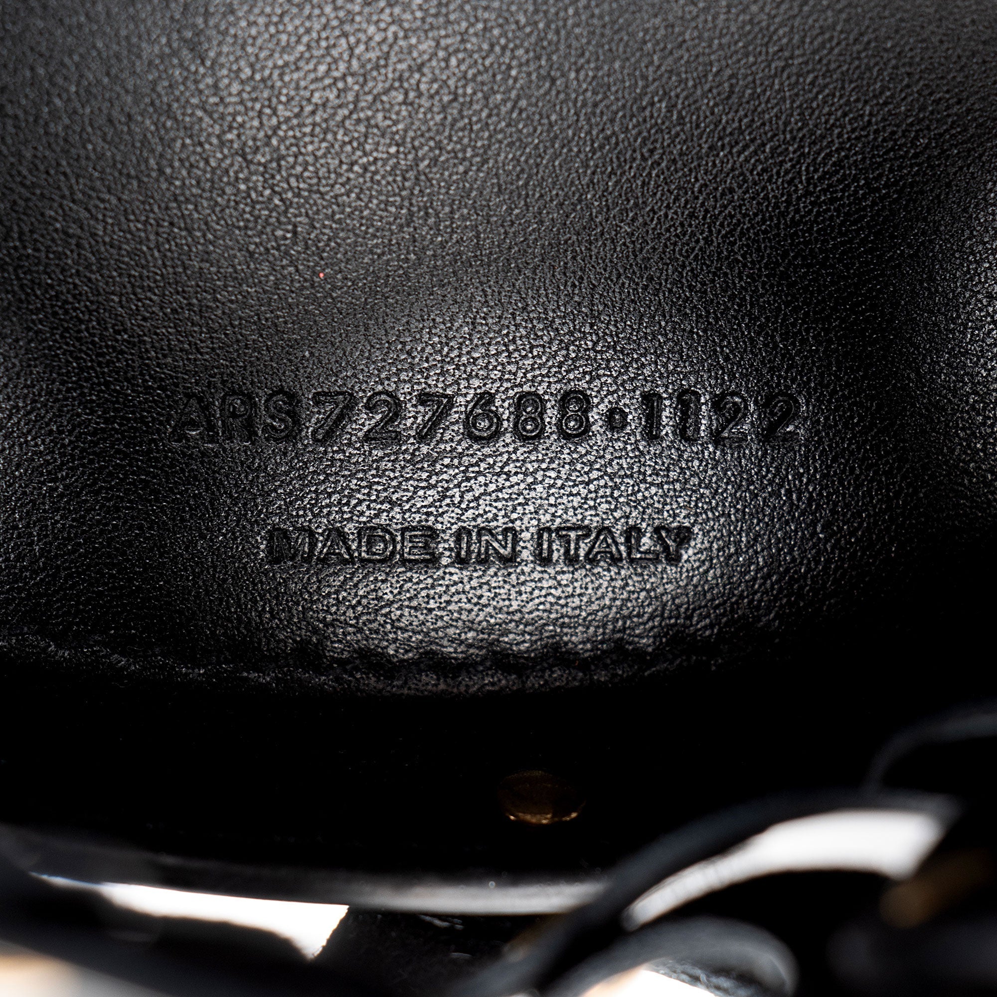 Saint Laurent Patent Leather Studded Seau Coeur Bucket Bag