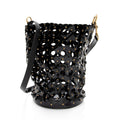 Saint Laurent Patent Leather Studded Seau Coeur Bucket Bag