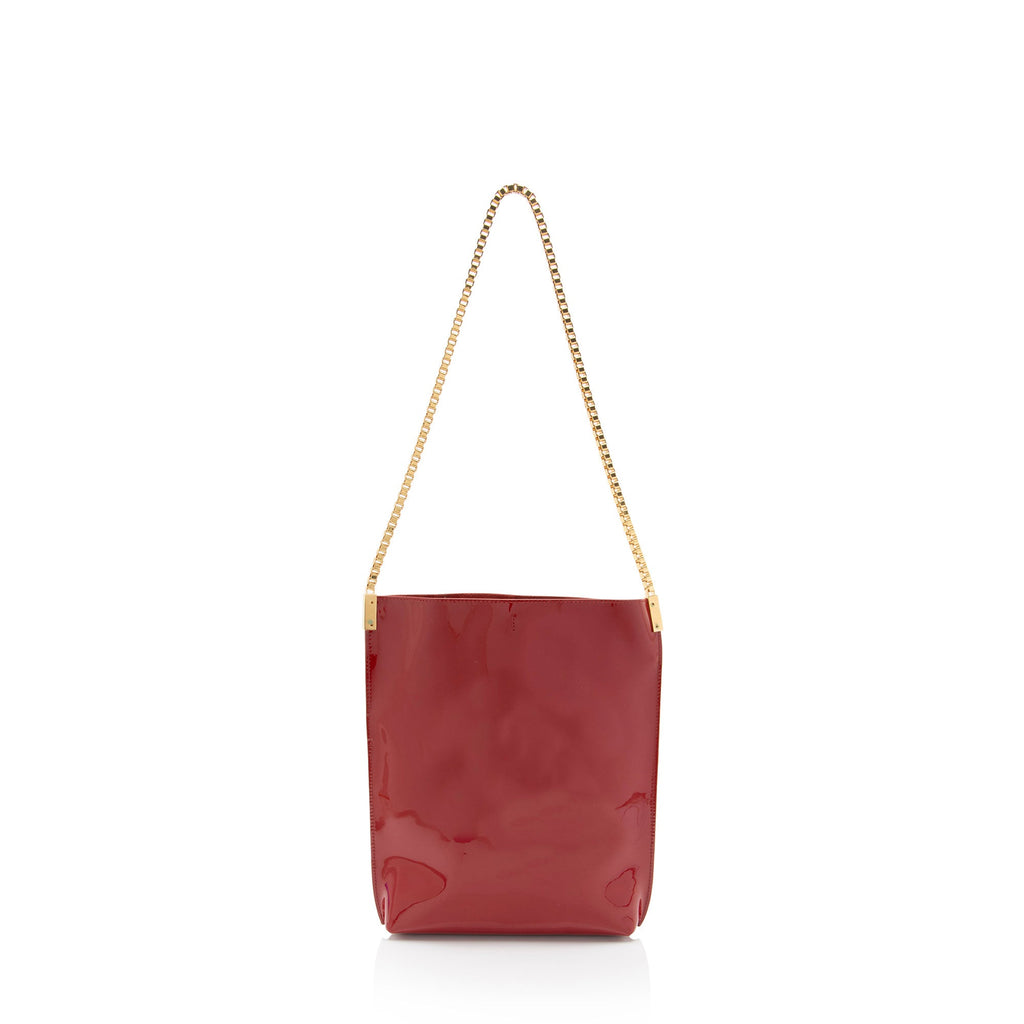 Saint Laurent Patent Leather Suzanne Small Hobo (SHF-5o8aM7)