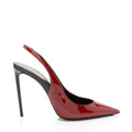Saint Laurent Patent Leather Zoe Slingback Pumps - Size 7.5 / 37.5