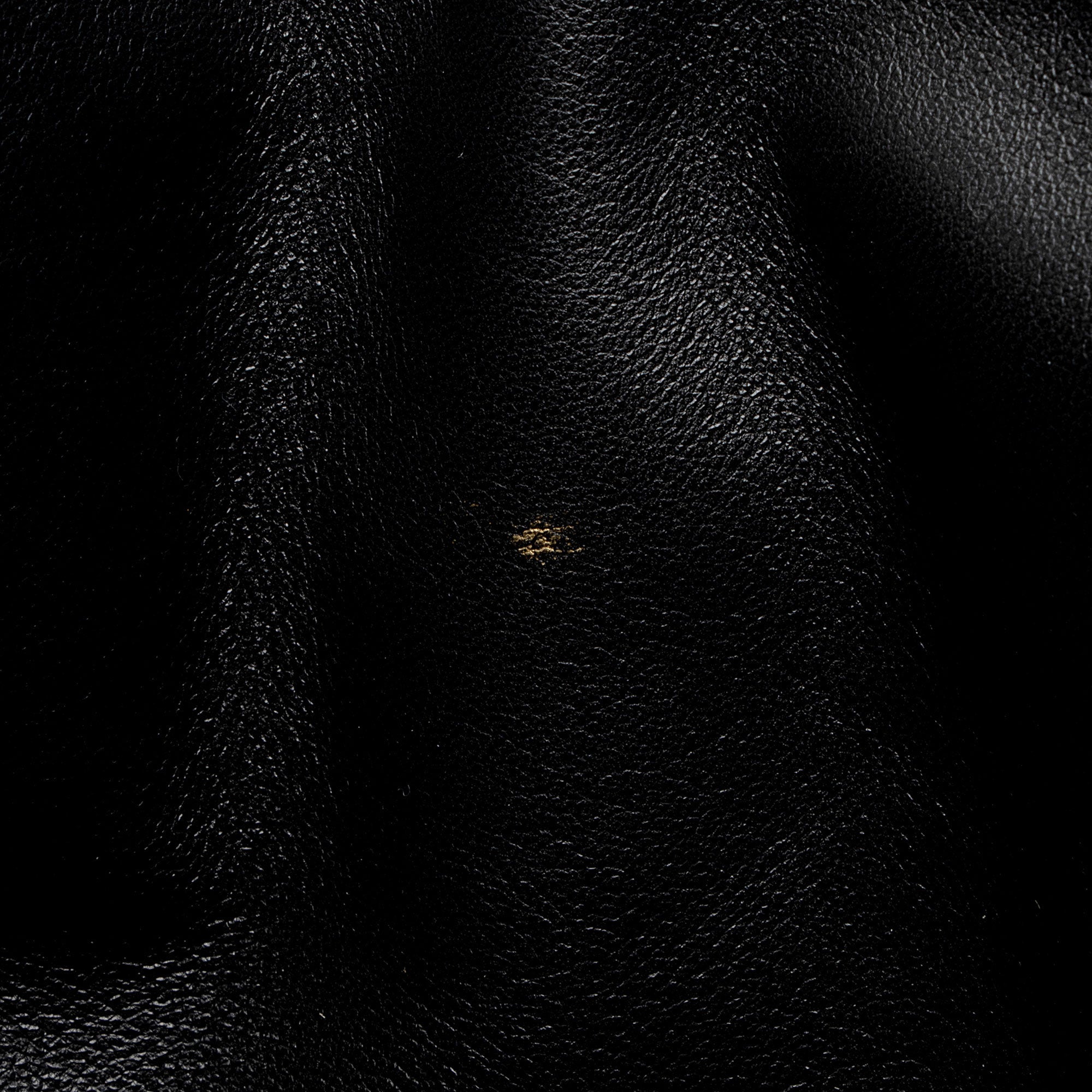 Saint Laurent Puffed Leather Logo Shopping Tote