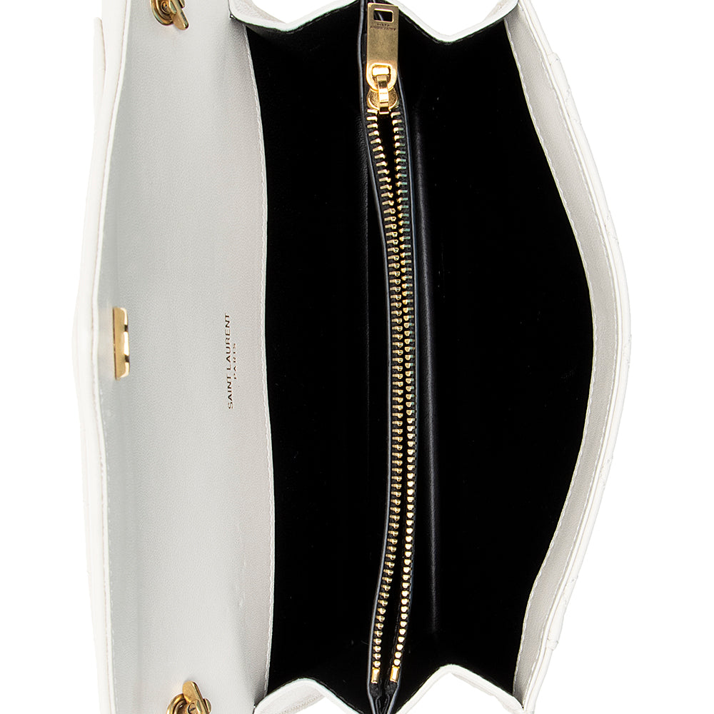 Saint Laurent Quilted Lambskin Gaby Mini Shoulder Bag (SHF-21894)