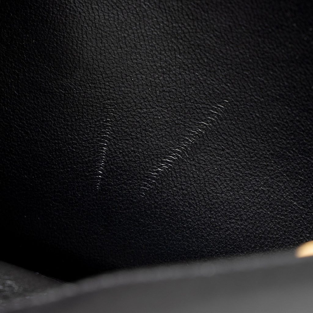 Saint Laurent Quilted Lambskin Monogram Gaby Shoulder Bag