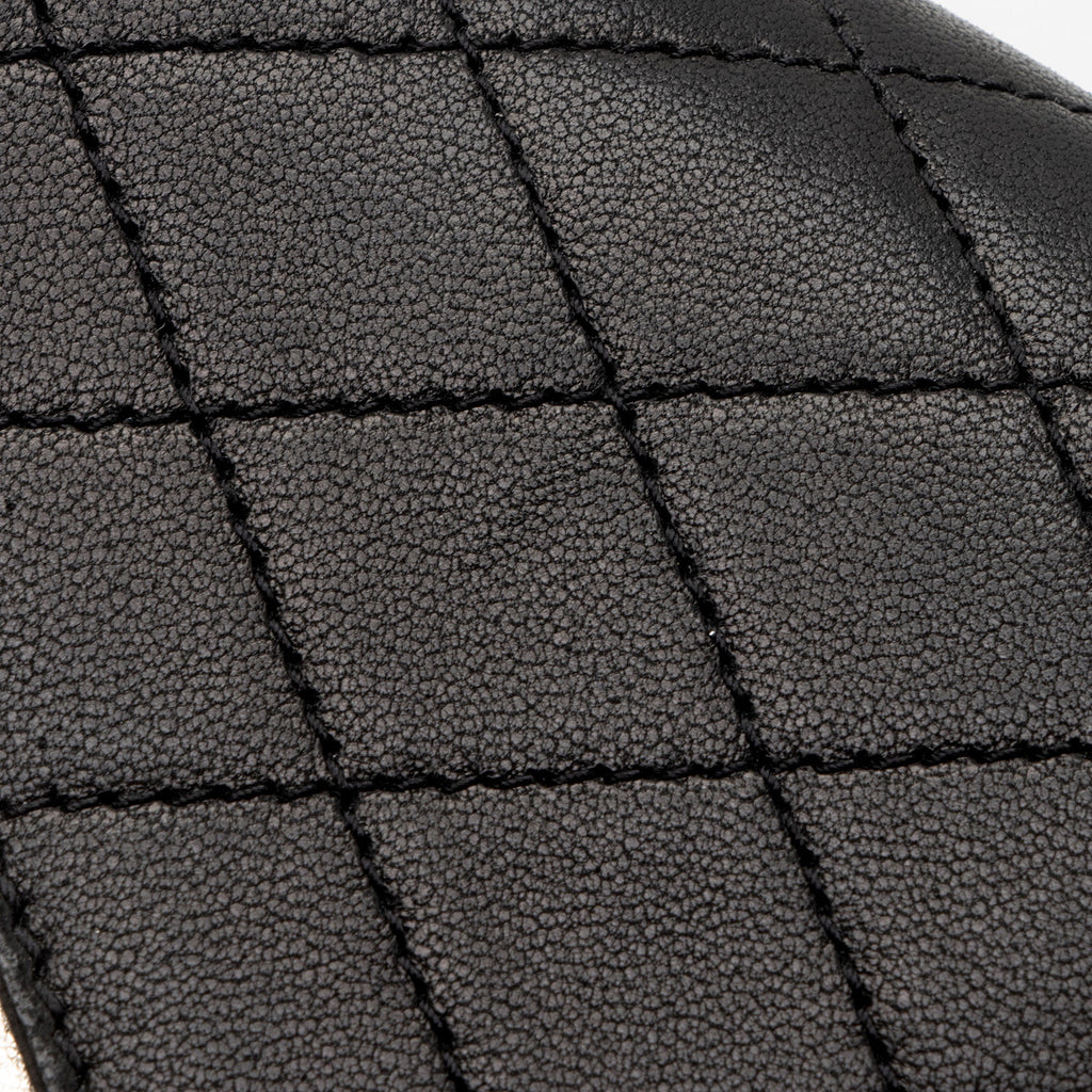 Saint Laurent Quilted Lambskin Monogram Gaby Shoulder Bag