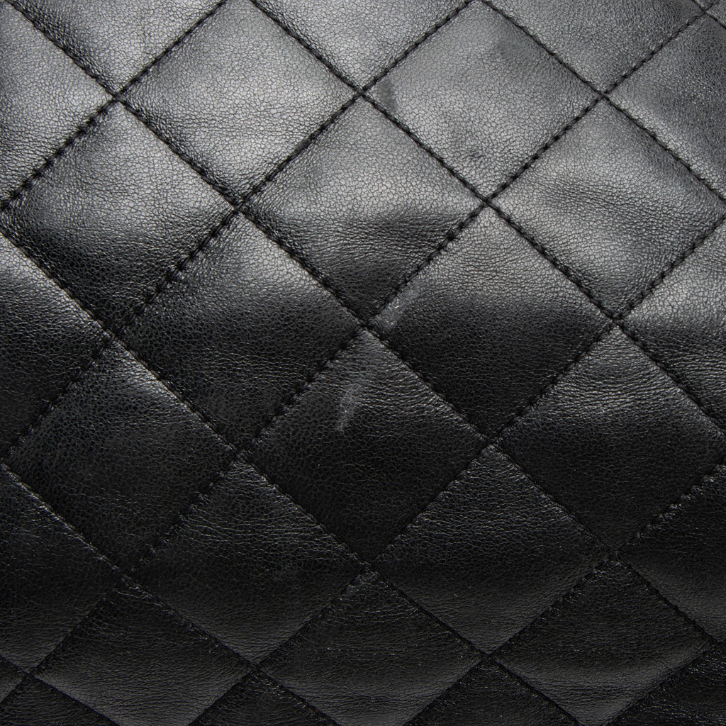 Saint Laurent Quilted Lambskin Monogram Icare Maxi Shopping Tote