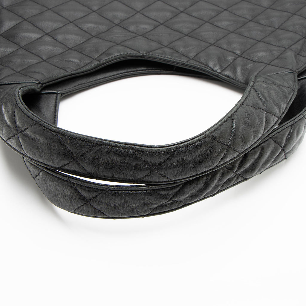 Saint Laurent Quilted Lambskin Monogram Icare Maxi Shopping Tote