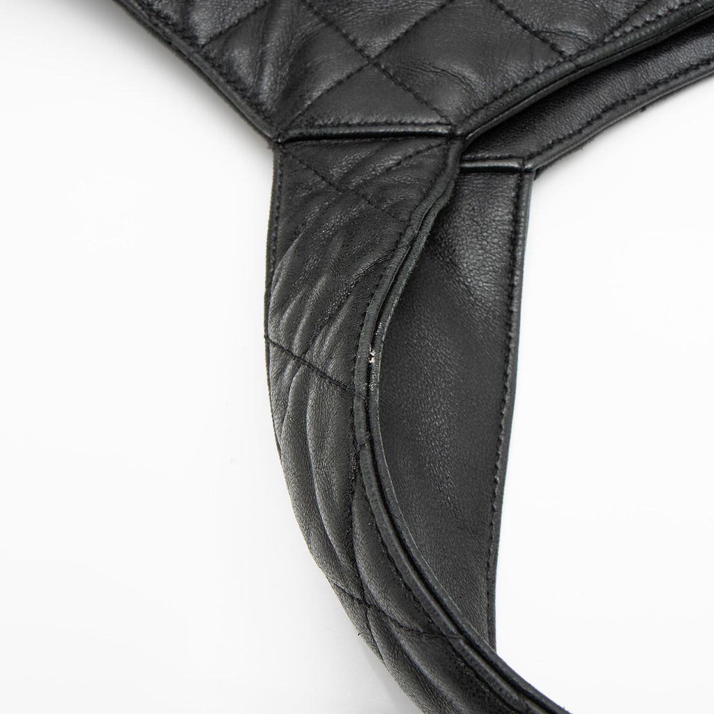Saint Laurent Quilted Lambskin Monogram Icare Maxi Shopping Tote