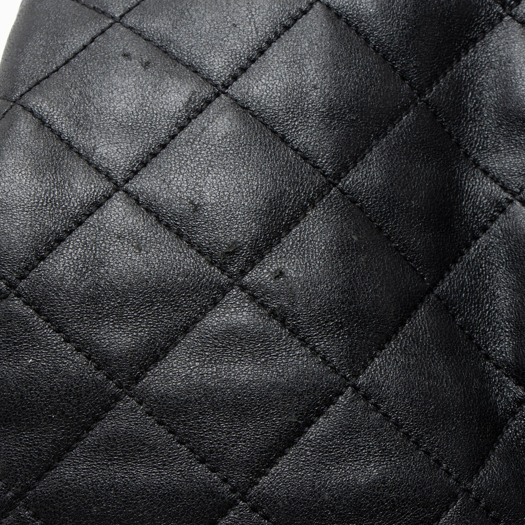 Saint Laurent Quilted Lambskin Monogram Icare Maxi Shopping Tote