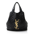 Saint Laurent Quilted Lambskin Monogram Icare Maxi Shopping Tote
