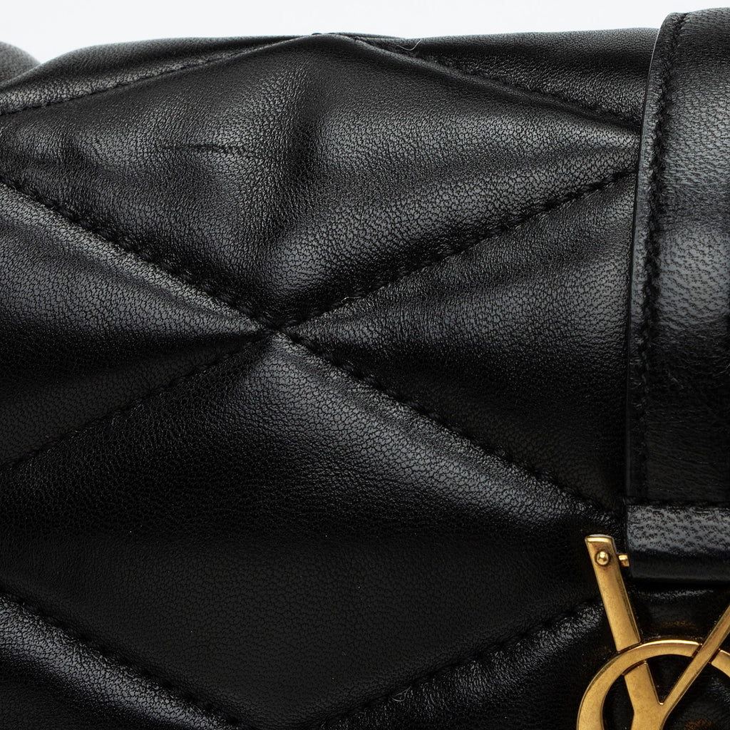 Saint Laurent Quilted Lambskin Monogram Le 57 Hobo
