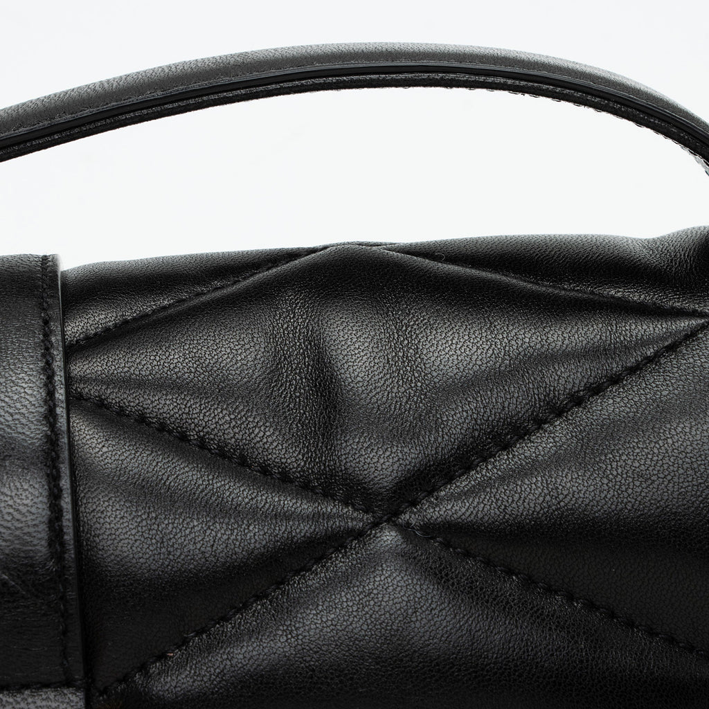 Saint Laurent Quilted Lambskin Monogram Le 57 Hobo