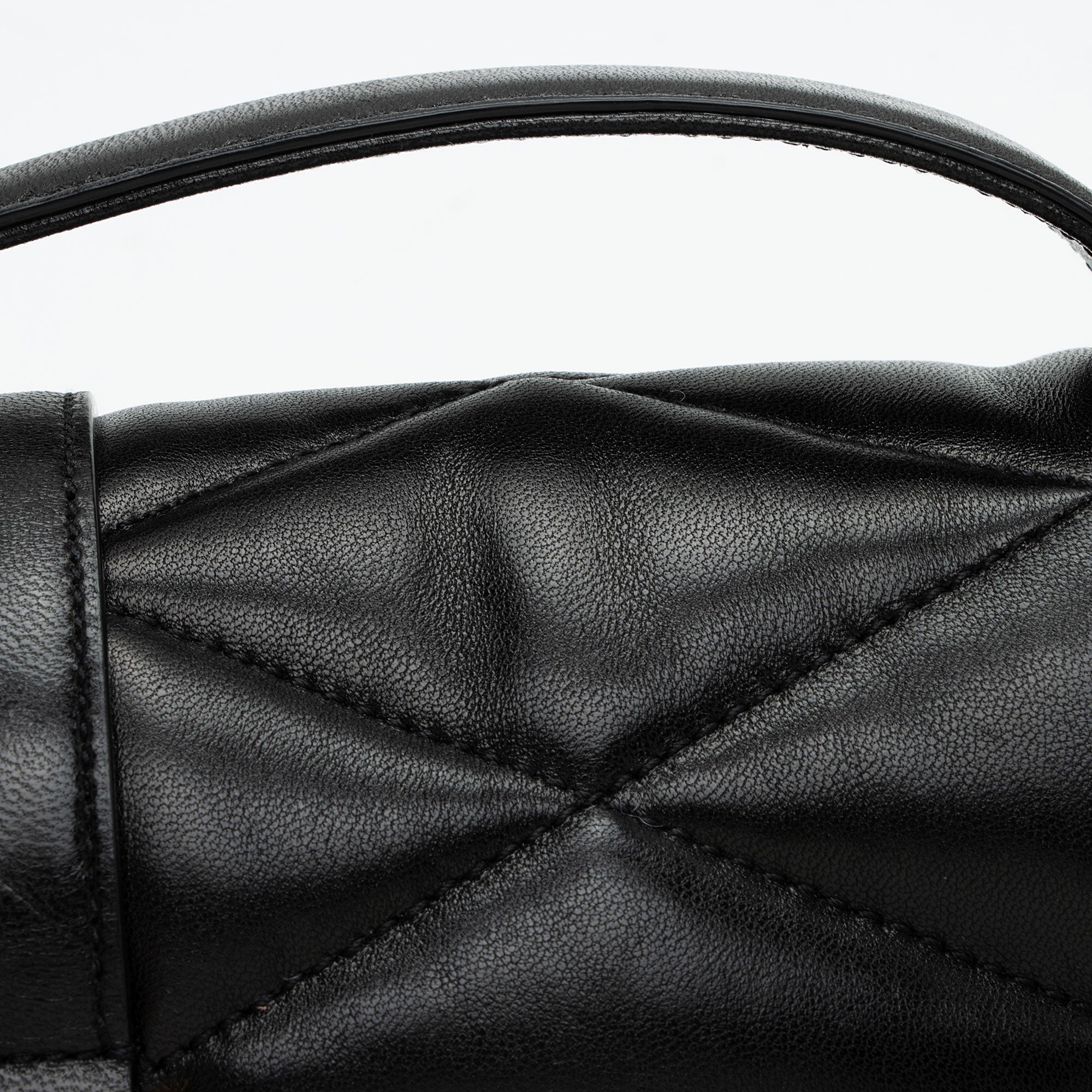 Saint Laurent Quilted Lambskin Monogram Le 57 Hobo