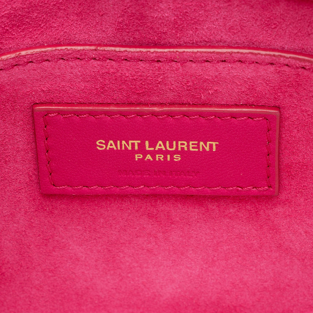Saint Laurent Quilted Lambskin Monogram Le 57 Hobo