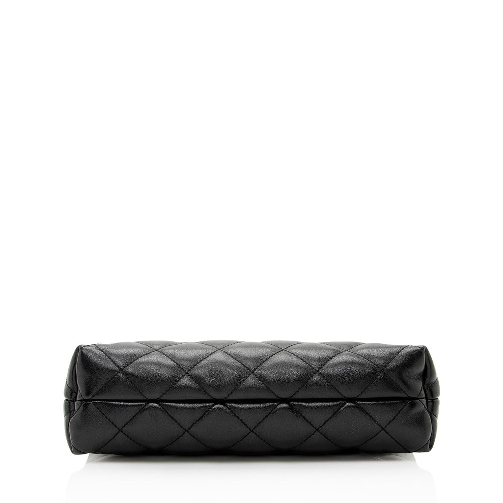 Saint Laurent Quilted Lambskin Pouch (SHF-22668)
