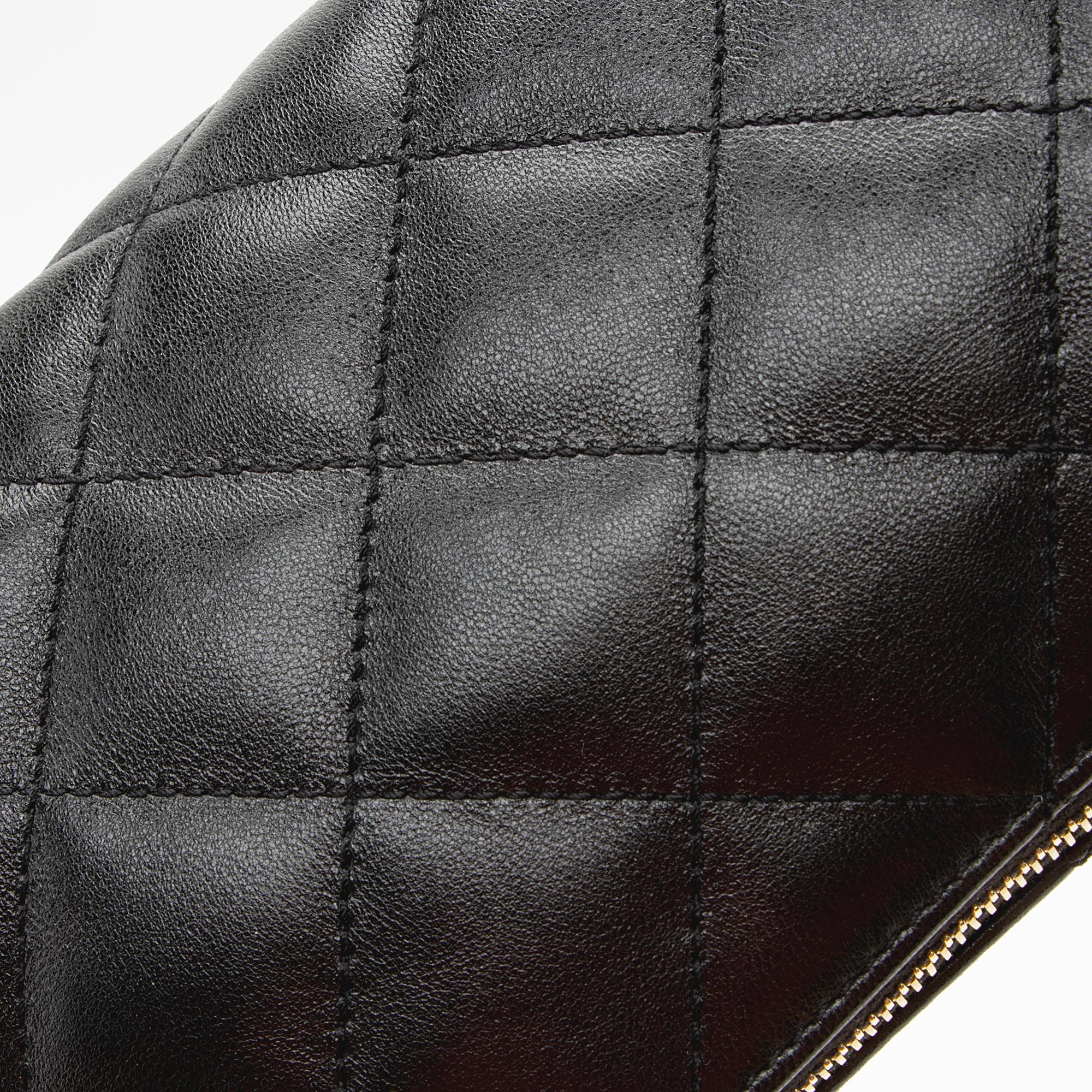 Saint Laurent Quilted Lambskin Pouch (SHF-22668)