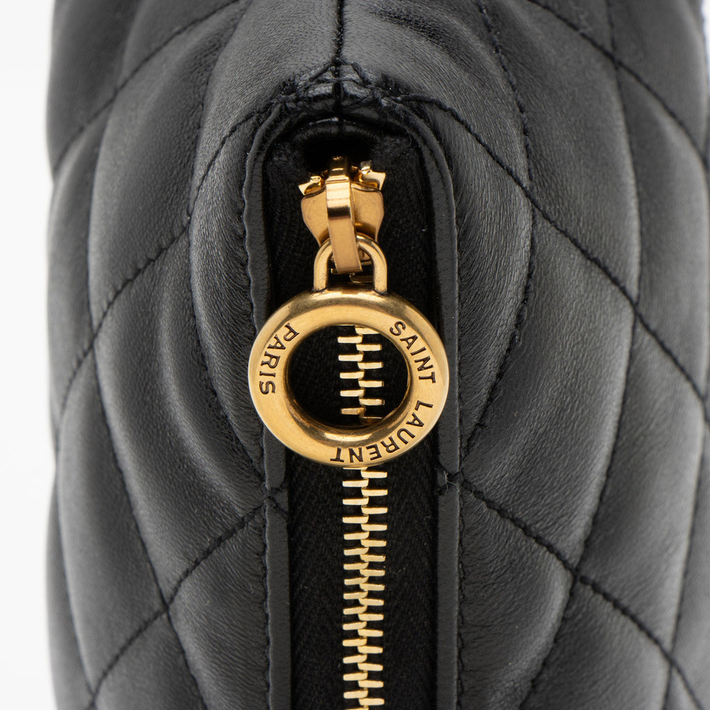 Saint Laurent Quilted Lambskin Pouch (SHF-kFI2cG)