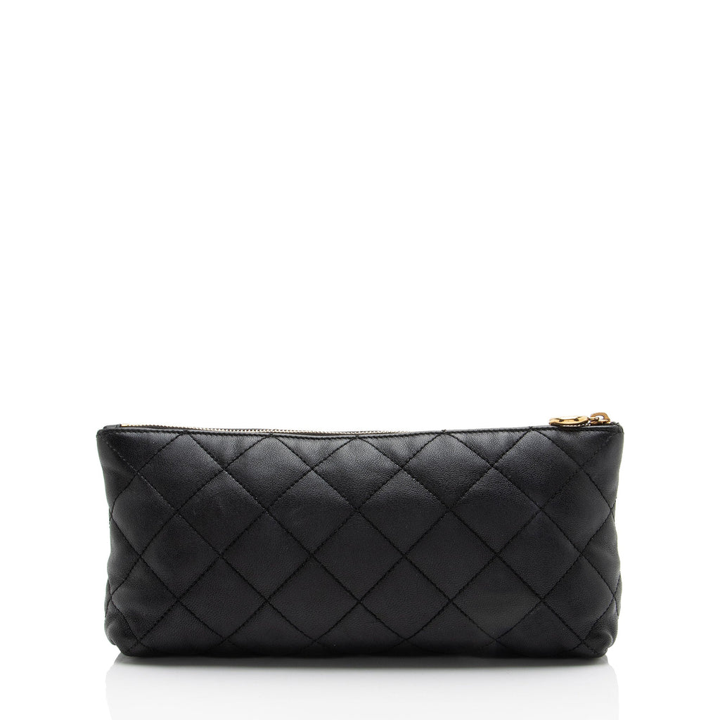 Saint Laurent Quilted Lambskin Pouch