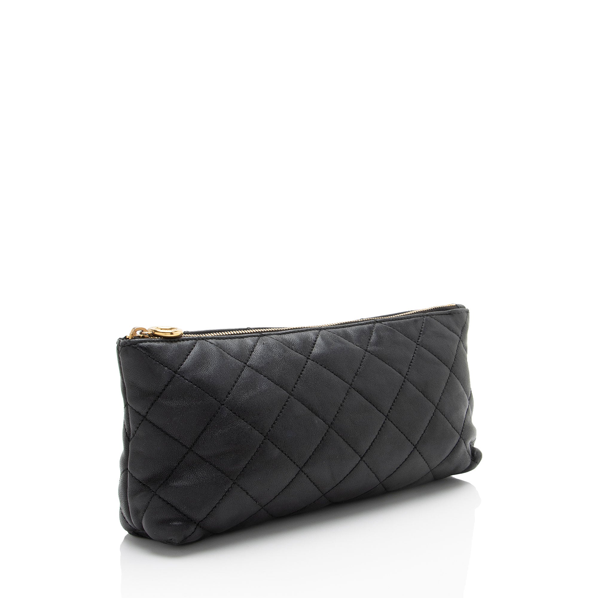 Saint Laurent Quilted Lambskin Pouch