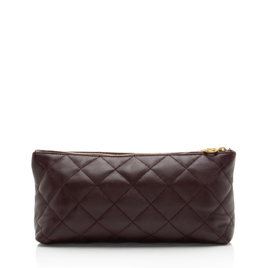 Saint Laurent Quilted Lambskin Pouch