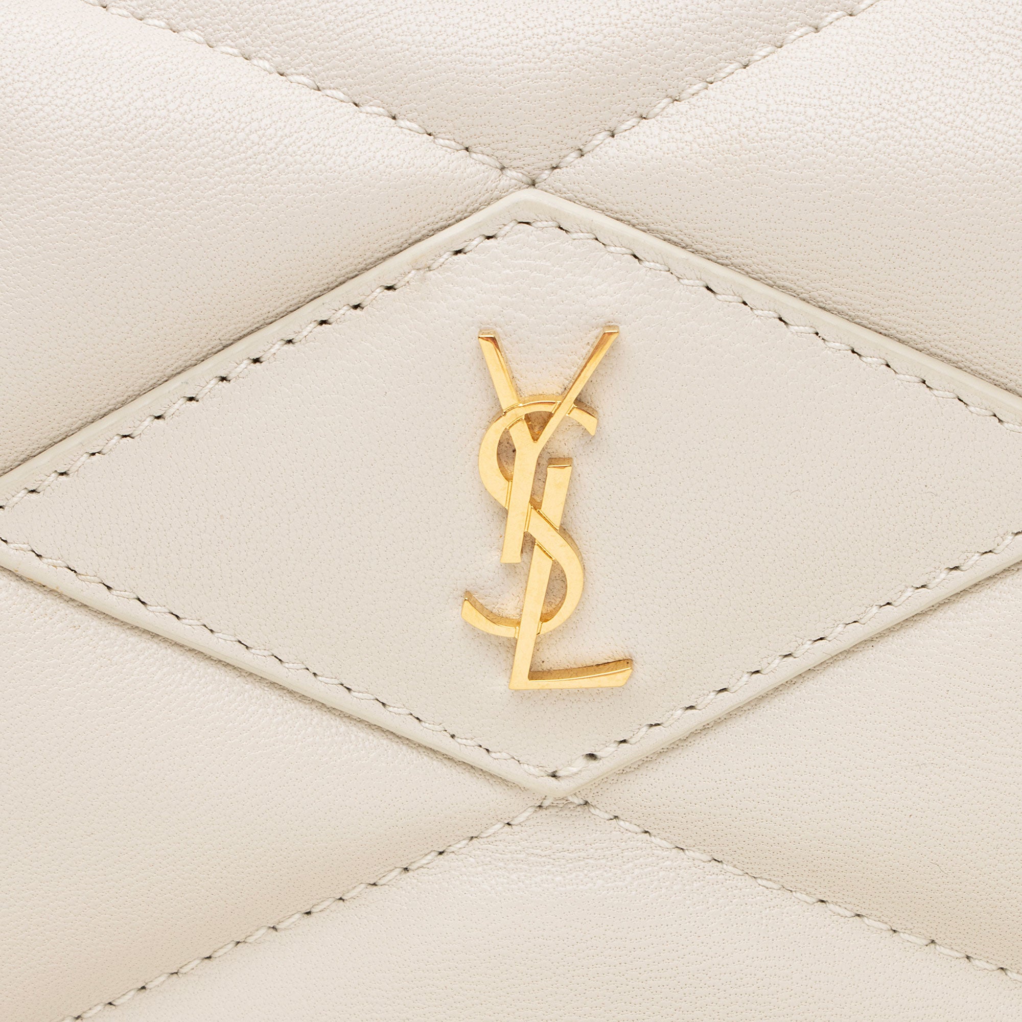 Saint Laurent Quilted Lambskin Puffer Sade Clutch (SHF-Acb2VB)