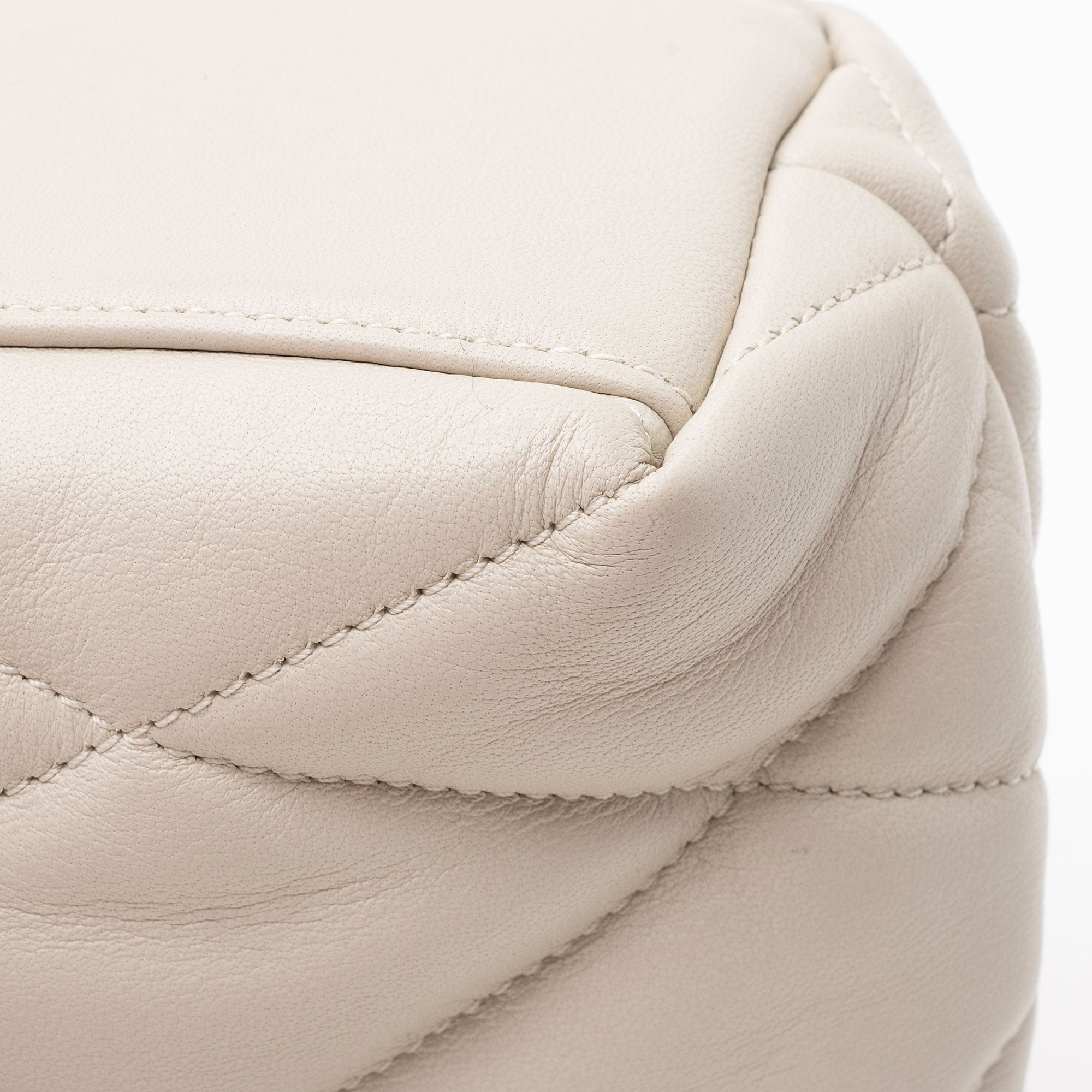 Saint Laurent Quilted Lambskin Puffer Sade Clutch (SHF-Acb2VB)
