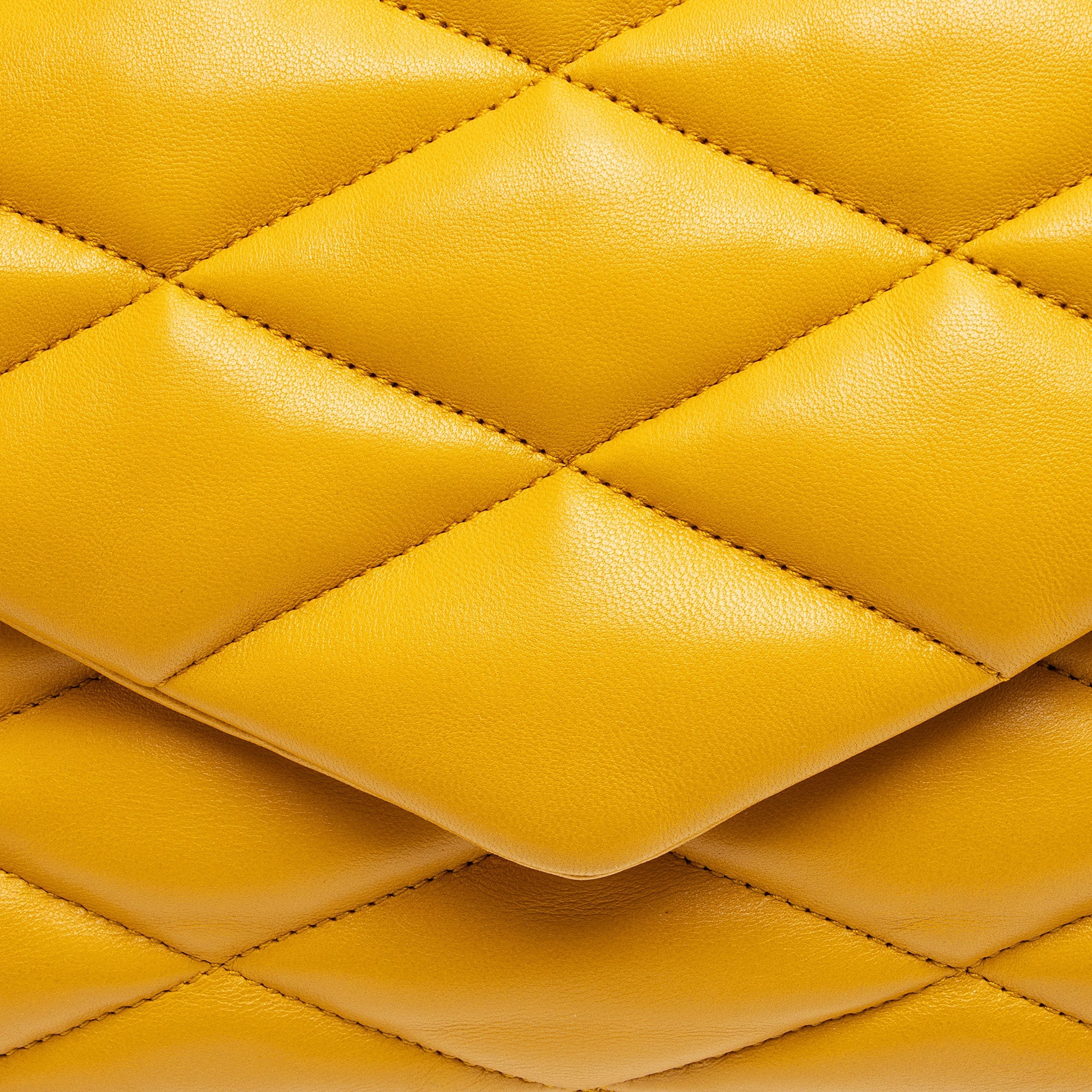 Saint Laurent Quilted Lambskin Puffer Sade Clutch