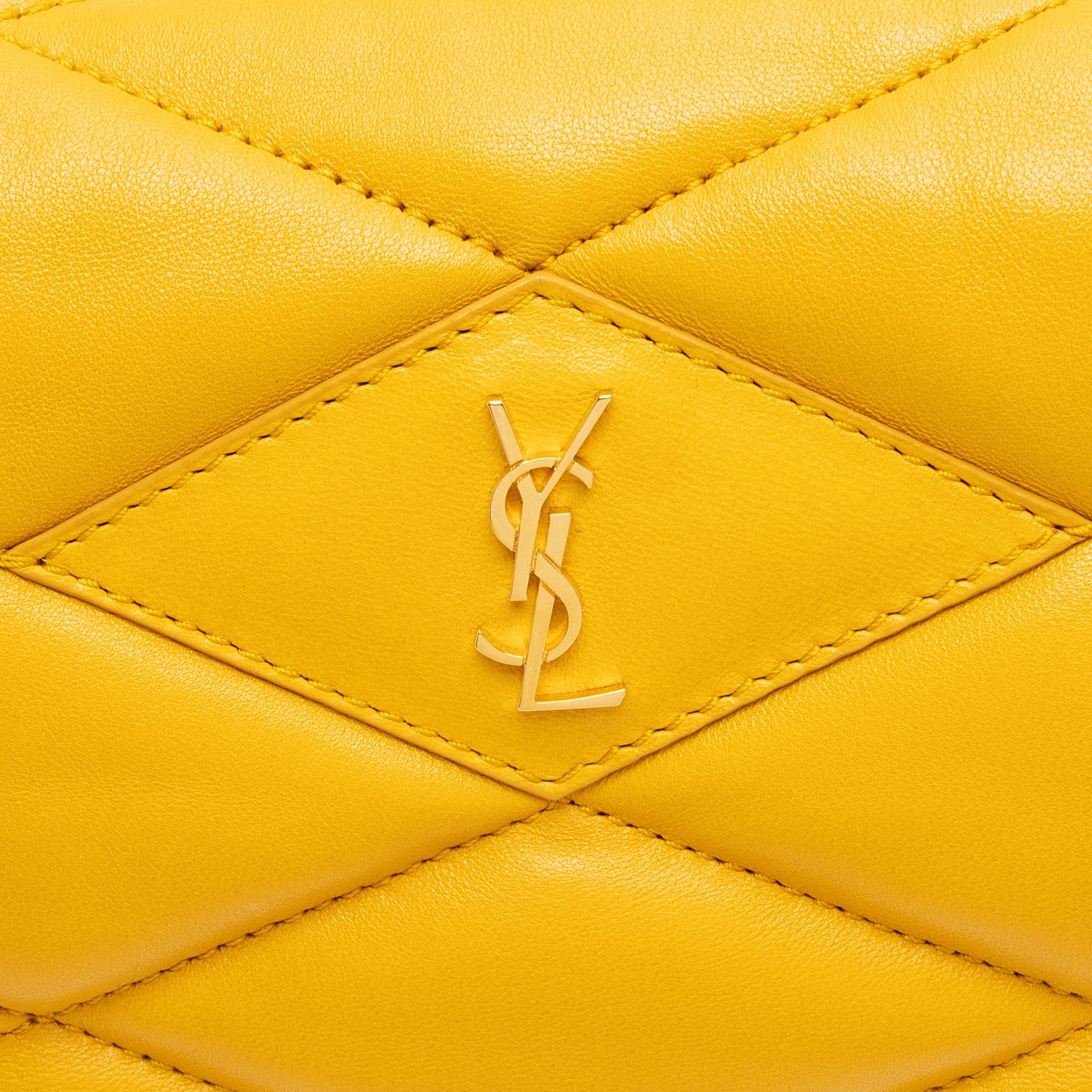 Saint Laurent Quilted Lambskin Puffer Sade Clutch