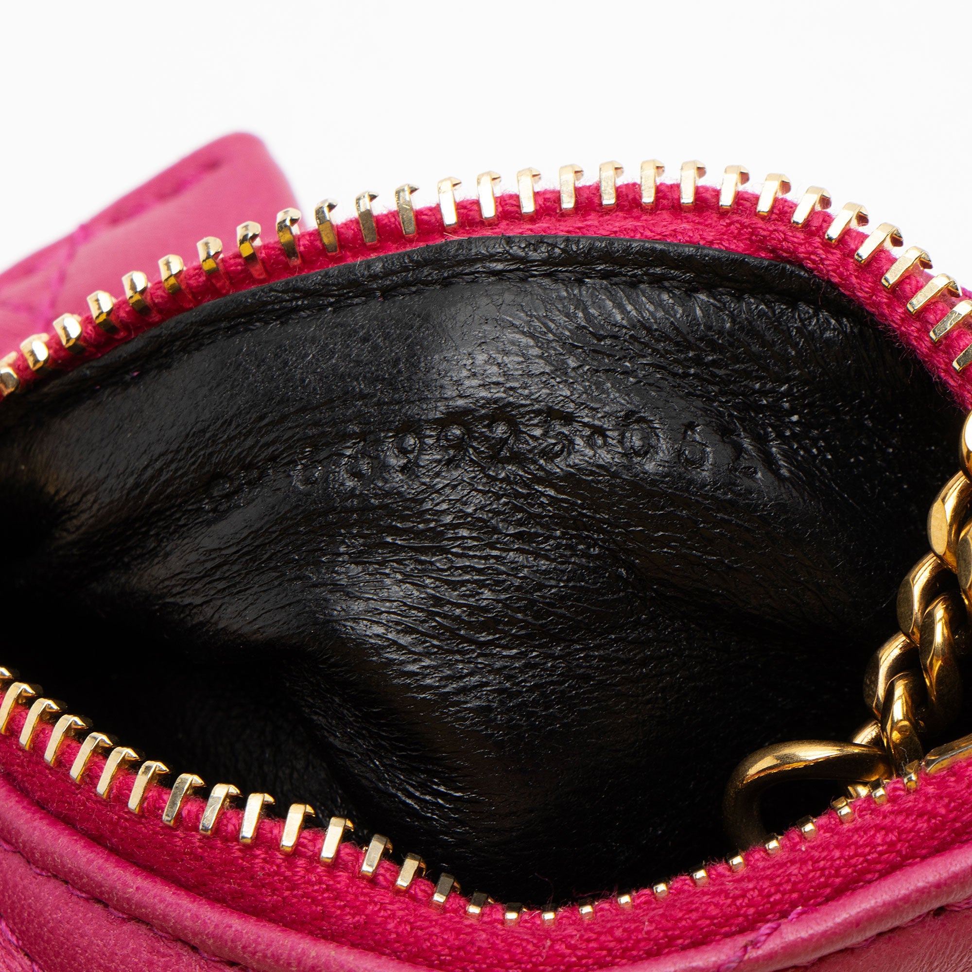 Saint Laurent Quilted Lambskin Triangle Charm