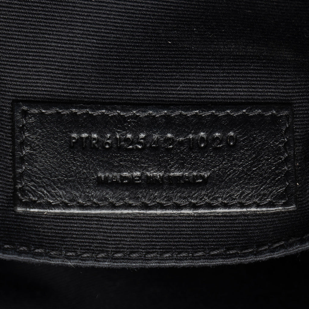 Saint Laurent Raffia Calfskin Monogram Lou Camera Bag