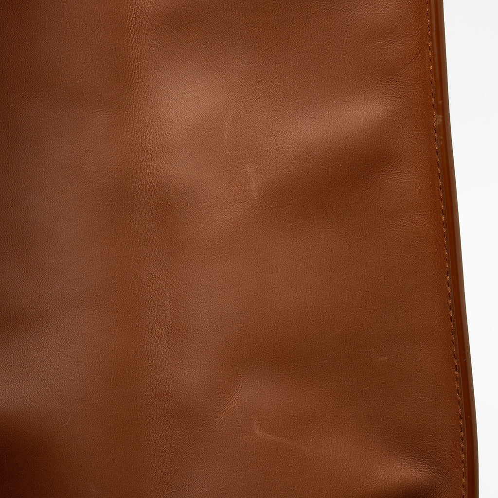 Saint Laurent Raffia Calfskin Rive Gauche Large Tote