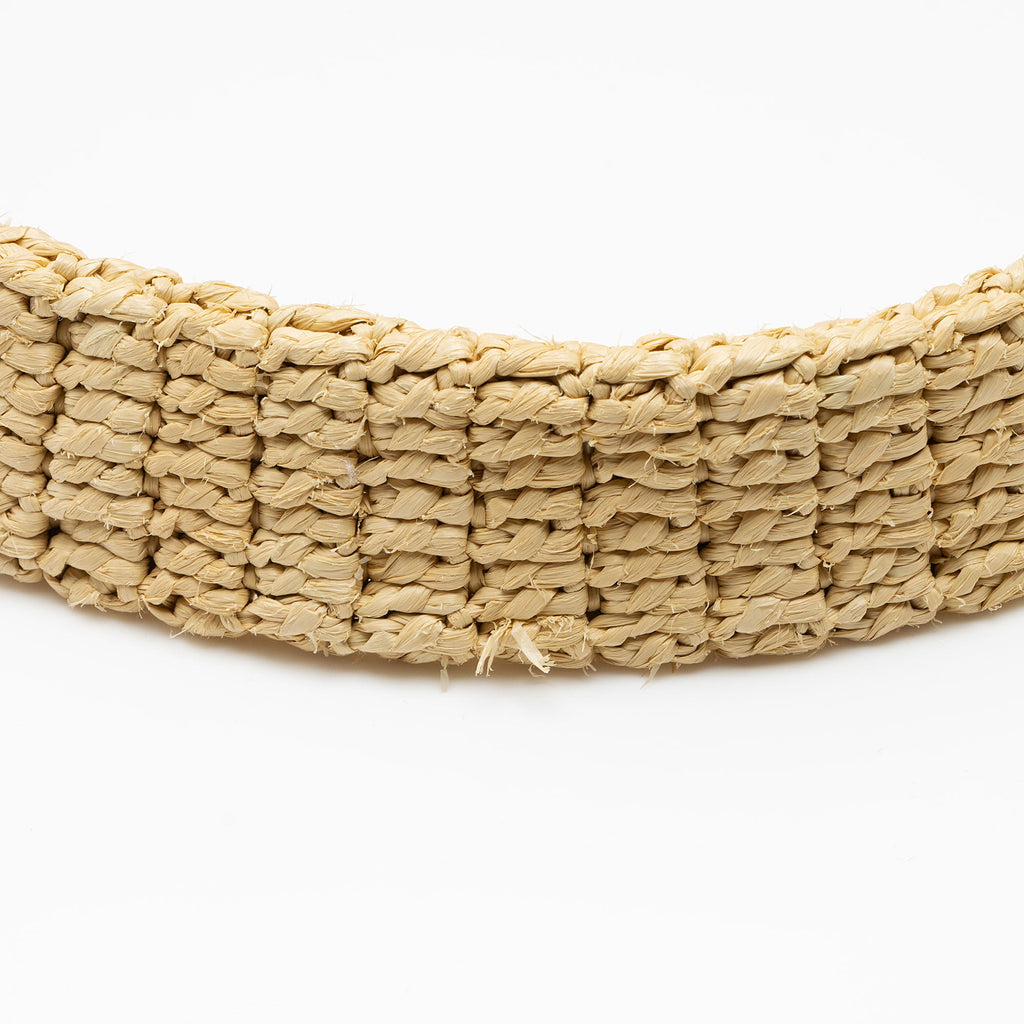 Saint Laurent Raffia Logo Tote