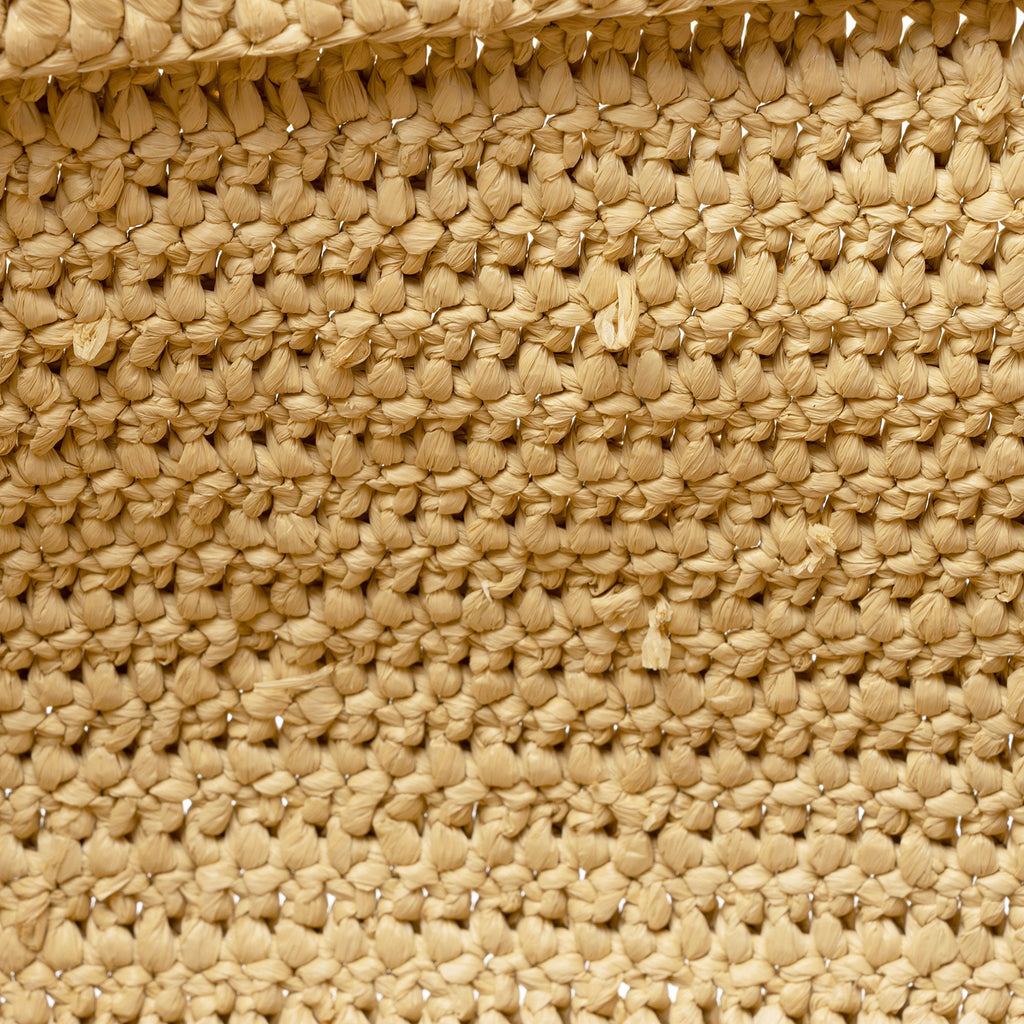 Saint Laurent Raffia Logo Tote