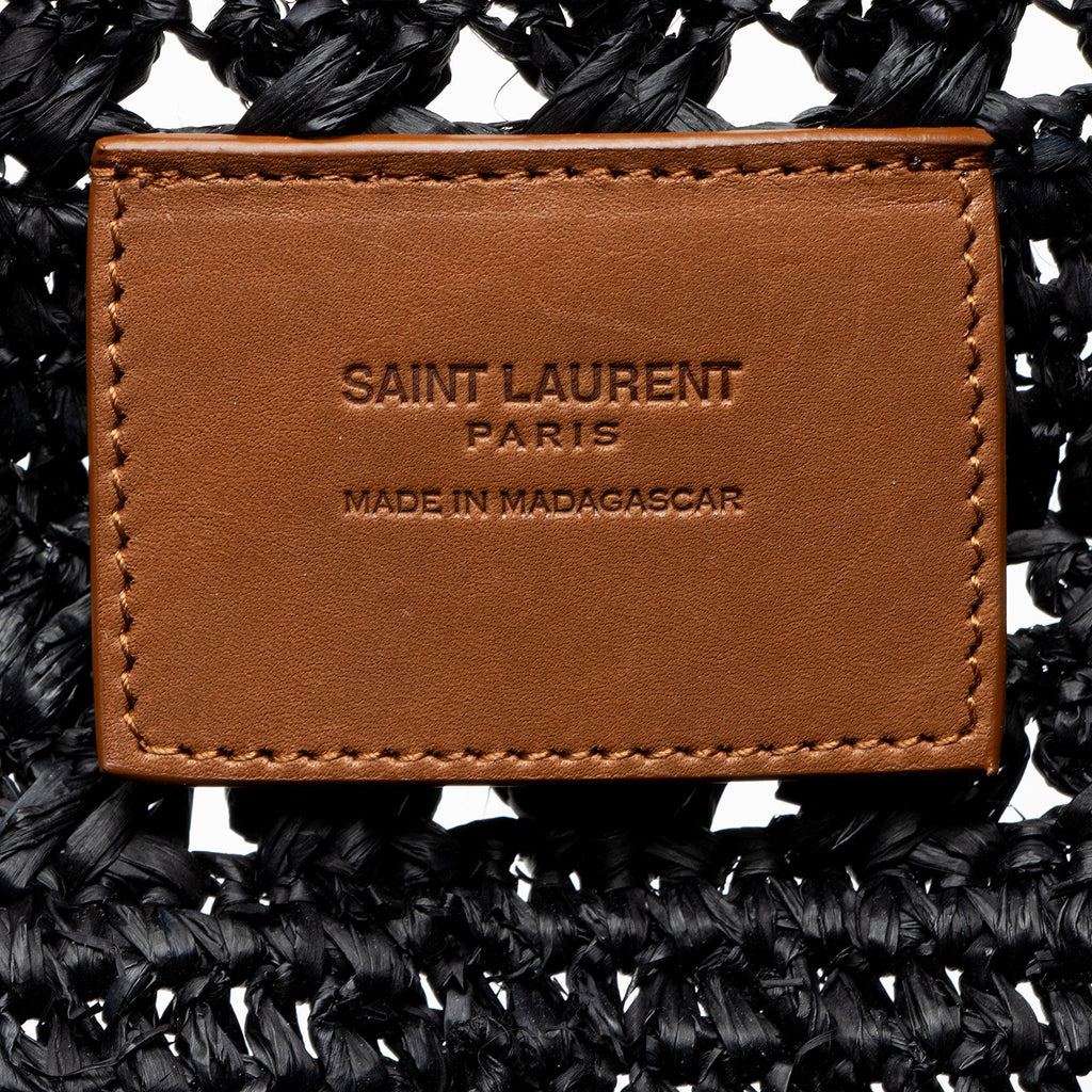 Saint Laurent Raffia Panier Medium Tote