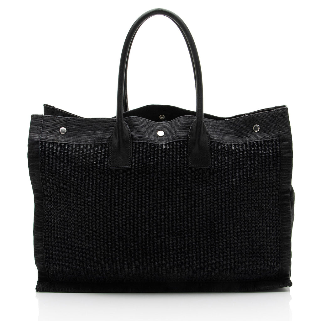 Saint Laurent Raffia Rive Gauche Tote