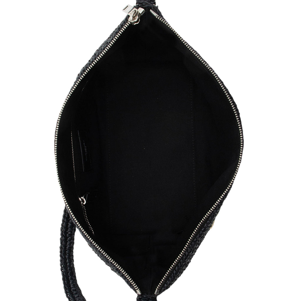 Saint Laurent Raffia Le Tuc Shoulder Bag
